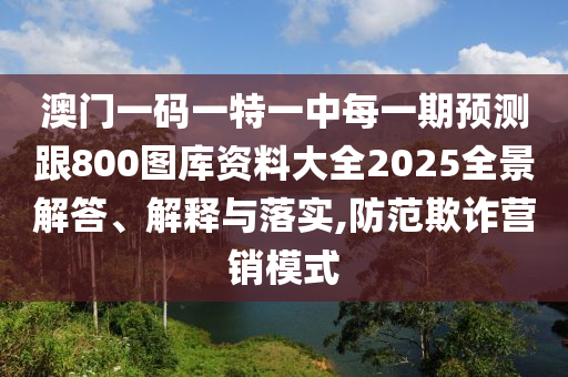 澳門一碼一特一中每一期預測跟800圖庫資料大全2025全景解答、解釋與落實,防范欺詐營銷模式
